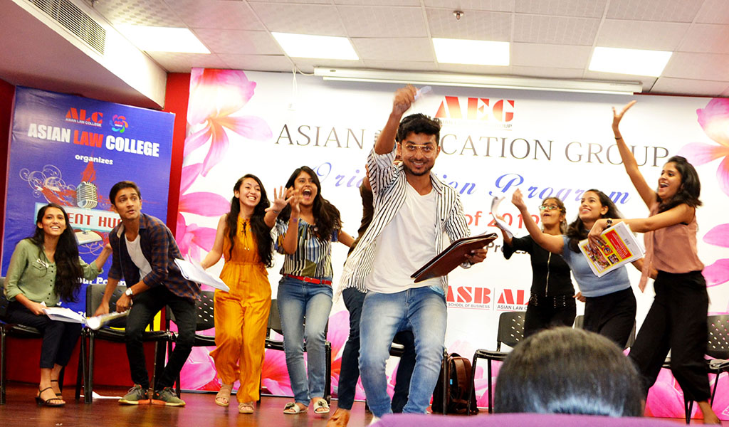 Asian Law College Organizes ‘TALENT HUNT’ for the New Batch of BALLB & LLB Students