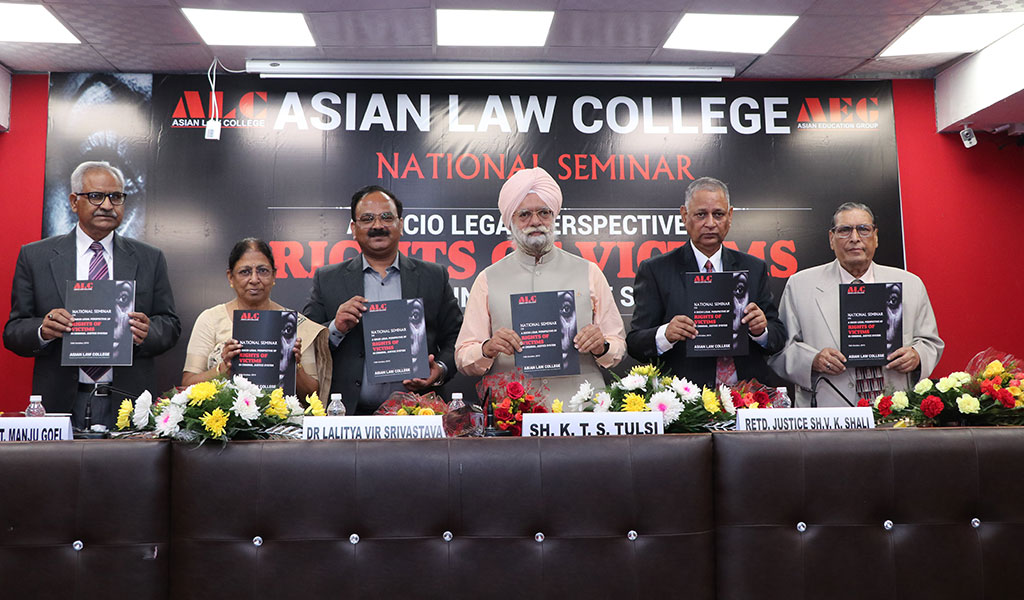 1st National Seminar on “A SOCIO LEGAL PERSPECTIVE OF RIGHTS OF VICTIMS IN CRIMINAL JUSTICE SYSTEM” held at Asian Law College