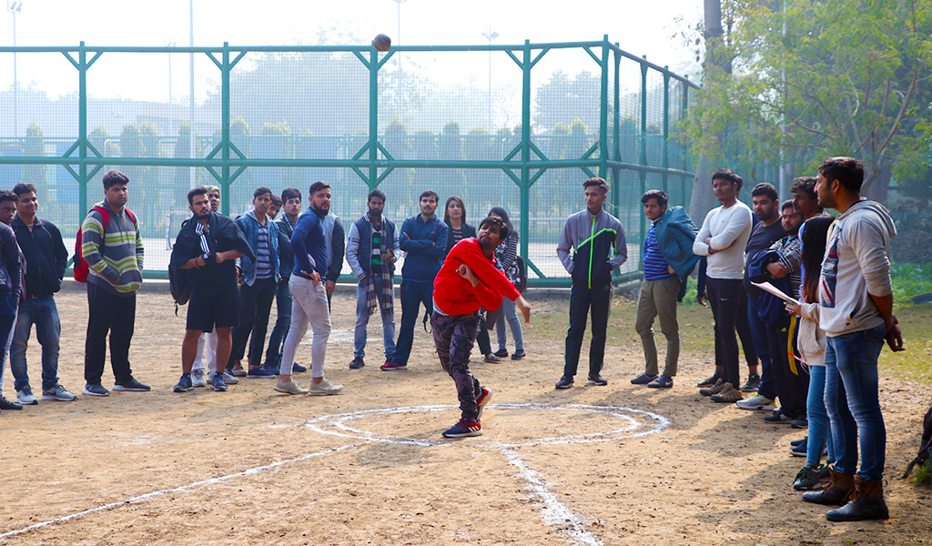 Students exhibit amazing Shot Put talent at AEG’s 8th Annual Inter-College Sports Meet, ATHLEEMA 2020!