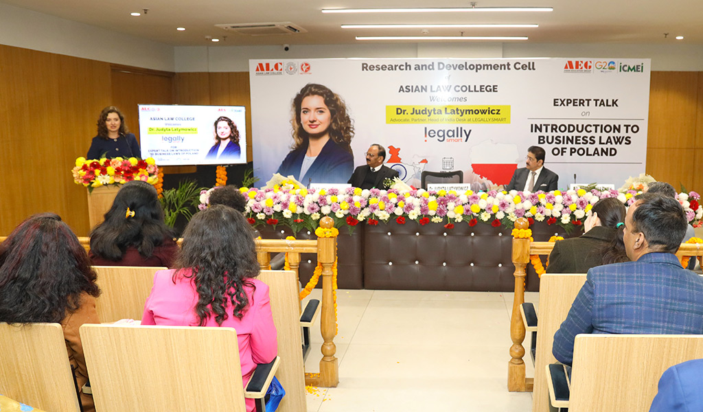 EXPERT TALK : INTRODUCTION TO BUSINESS LAWS OF POLAND BY DR. JUDYTA LATYMOWICZ