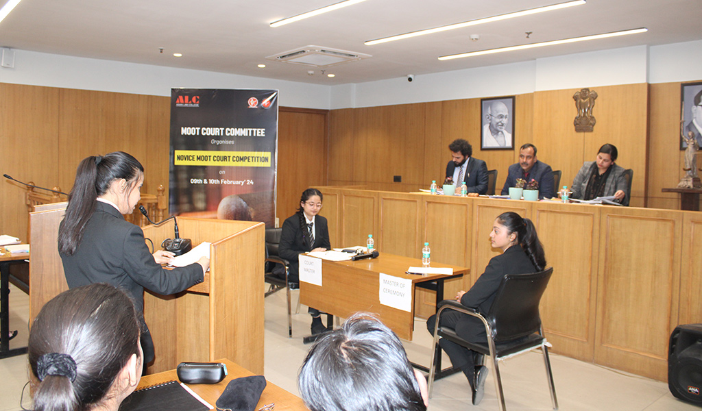 ALC NOVICE MOOT COURT COMPETITION 2023-24