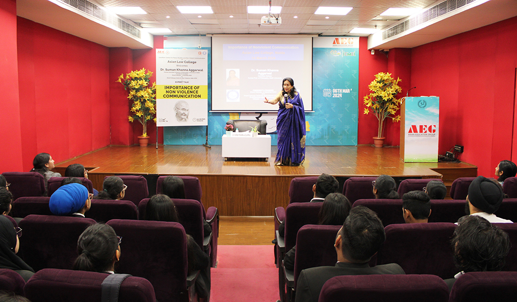 EXPERT TALK: IMPORTANCE OF NON- VIOLENCE COMMUNICATION BY DR. SUMAN KHANNA AGGARWAL