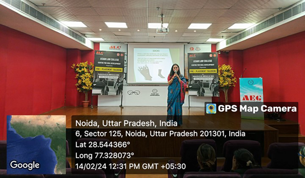 PRE-PLACEMENT TRAINING FOR B.A.LL.B. 2019 AND LL.B. 2021 BATCH