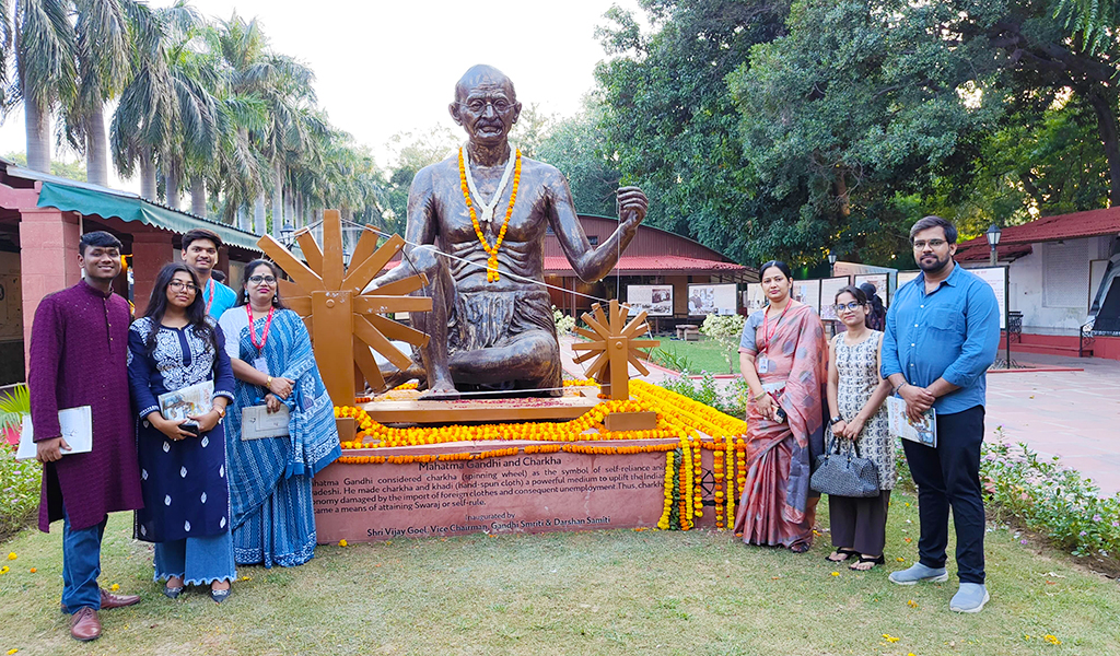 VISIT TO GANDHI SMRITI AND DARSHAN SAMITI ON THE 155th BIRTH ANNIVERSARY OF MAHATMA GANDHI